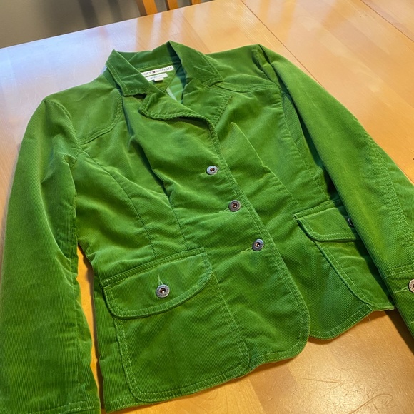 Tommy Hilfiger Jackets & Blazers - Tommy Hilfiger Green Corduroy Stretch blazer